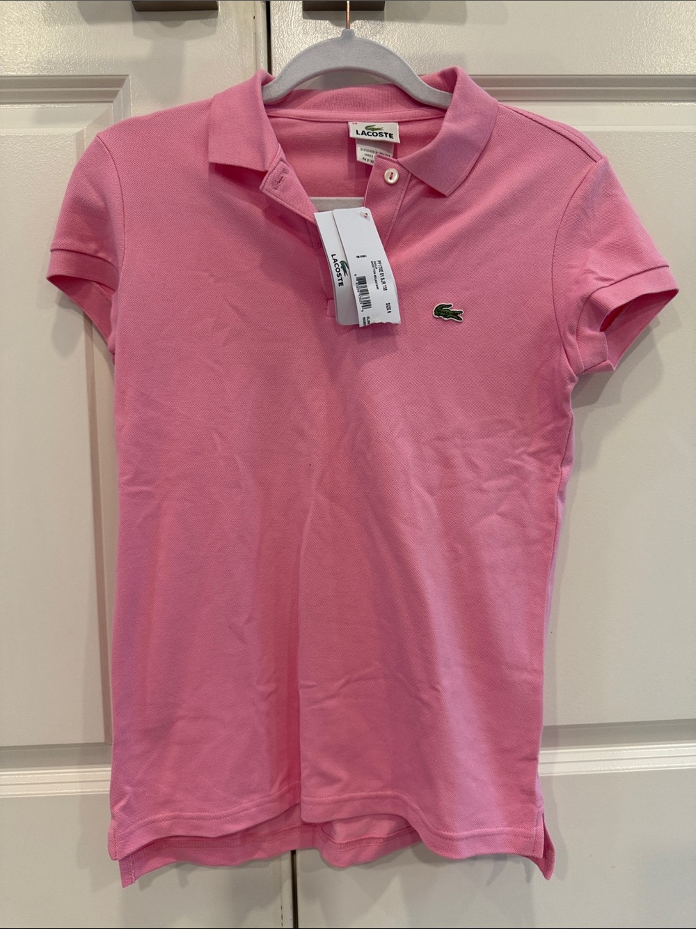 Lacoste Pink Short-Sleeve Polo